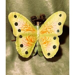 Vintage 6" Metal Butterfly, Handcrafted, Hand-painted Indoor/Outdoor Decor